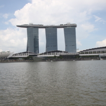 Singapur gökdelen havuz Marina By Sands